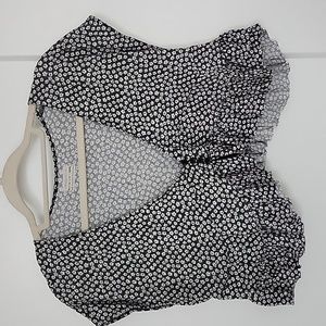 Urban Outfitters Ruffled Cropped Shirt